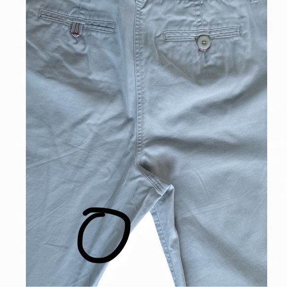 Talbots Gray/Off-White Cotton Chinos - Picture 9 of 10